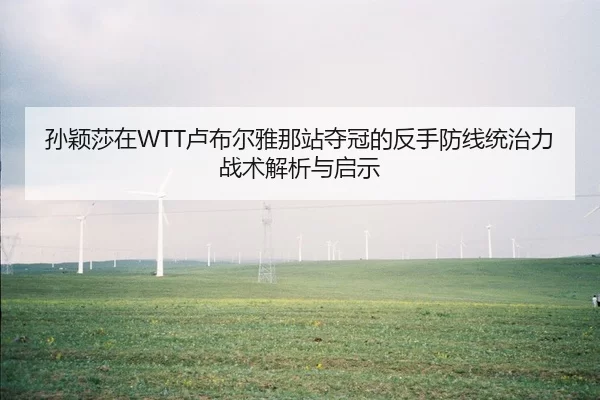 孙颖莎在WTT卢布尔雅那站夺冠的反手防线统治力战术解析与启示